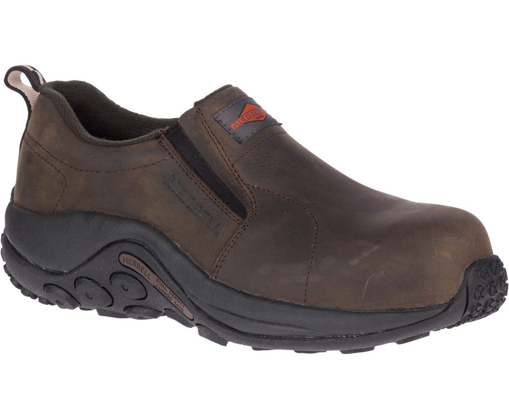 Merrell Barefoot Sko Dame - Jungle Moc Læder Comp Toe Work - Brune - KRZ830479